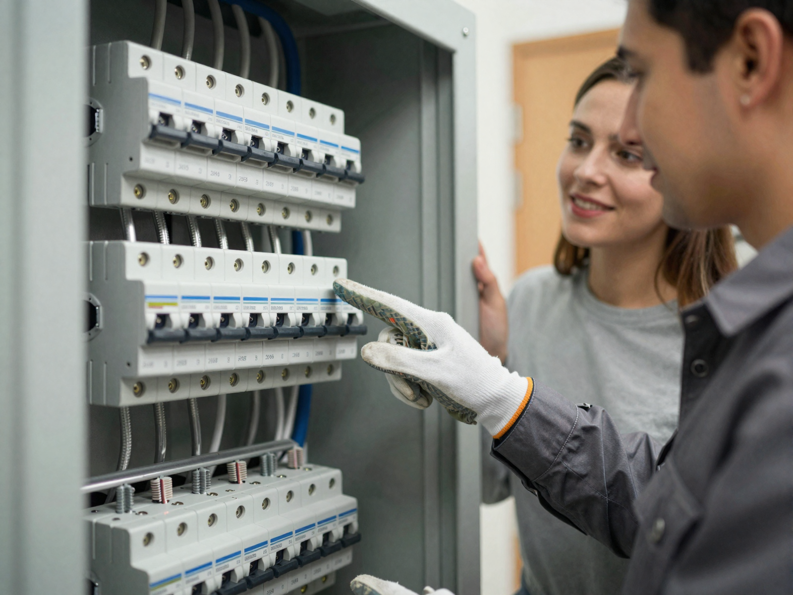 Professional electrical panel installation